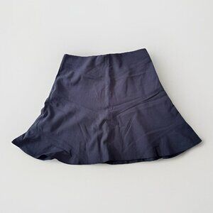 Loft Black Flared LUCY Skirt Size 8 Knit New With Tag Side Zipper Closure